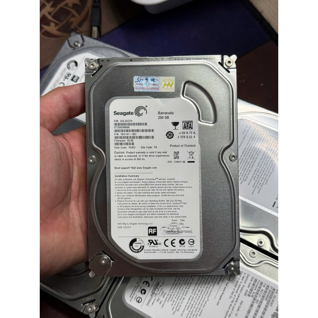 Ổ cứng HDD máy tính 500GB,  250GB chính hãng Seagate, WD. Hàng 2ndBH 12 tháng 1 đổi 1. | BigBuy360 - bigbuy360.vn