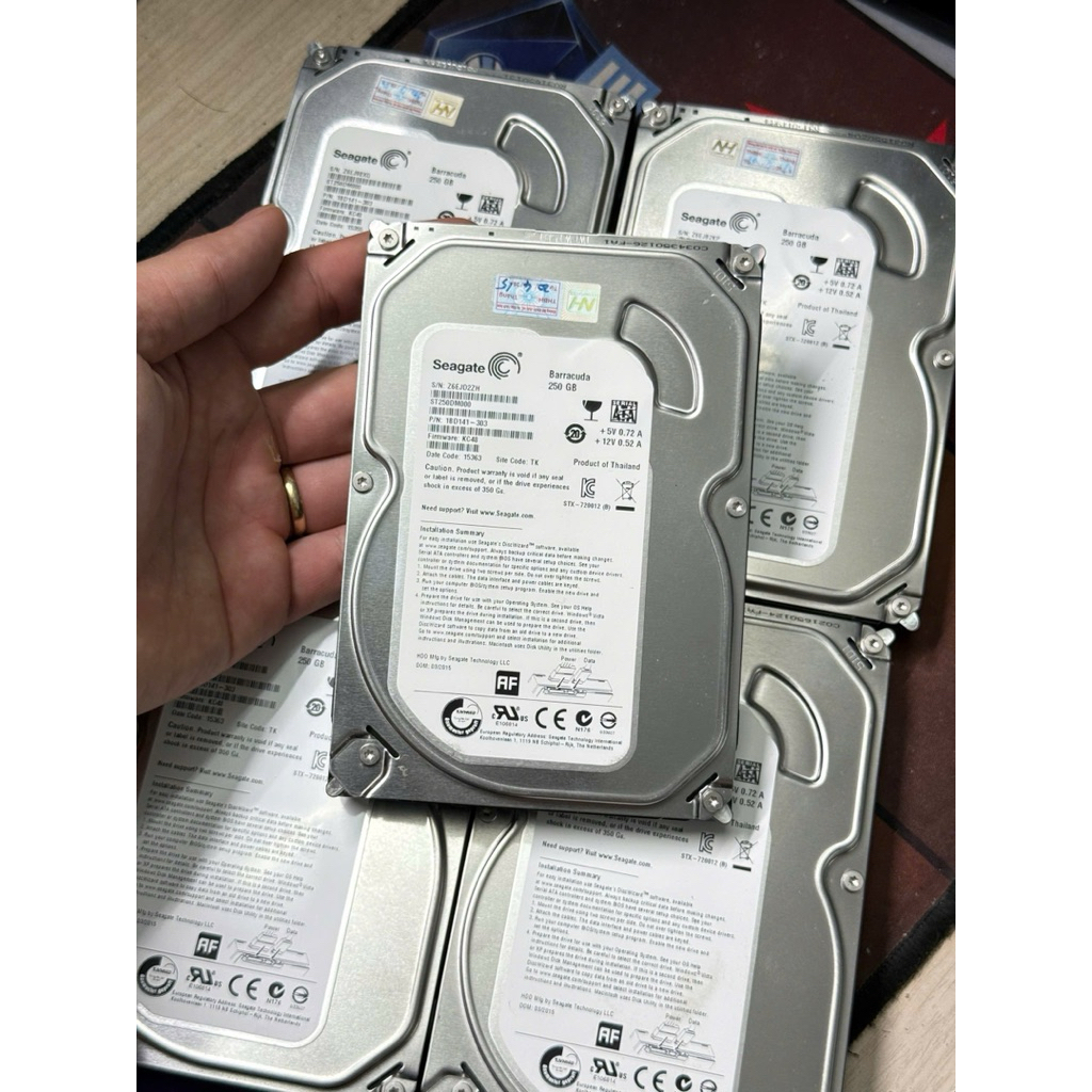 Ổ cứng HDD máy tính 500GB,  250GB chính hãng Seagate, WD. Hàng 2ndBH 12 tháng 1 đổi 1.