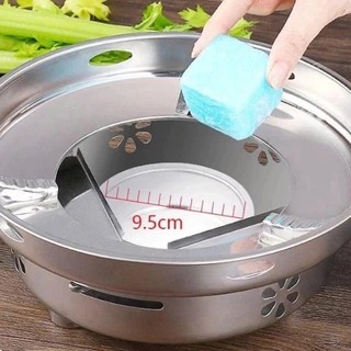 Bếp cồn nấu lẩu bằng thép không gỉ chống gió tiện dụng chất lượng cao cấp không rỉ