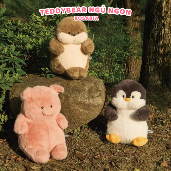 Gấu Bông Chim Cánh Cụt 40cm Siêu Mềm – Thú Nhồi Bông Cute Ôm Ngủ, Quà Tặng