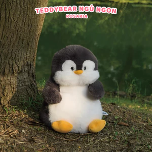 Gấu Bông Chim Cánh Cụt 40cm Siêu Mềm – Thú Nhồi Bông Cute Ôm Ngủ, Quà Tặng