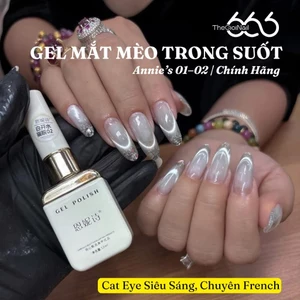 Sơn Gel Mắt Mèo Trong Suốt Chuyên French Đầu Annie's Chính Hãng – Cat Eye Siêu Sáng, Hiệu Ứng Ánh Gương | Thegioinail666