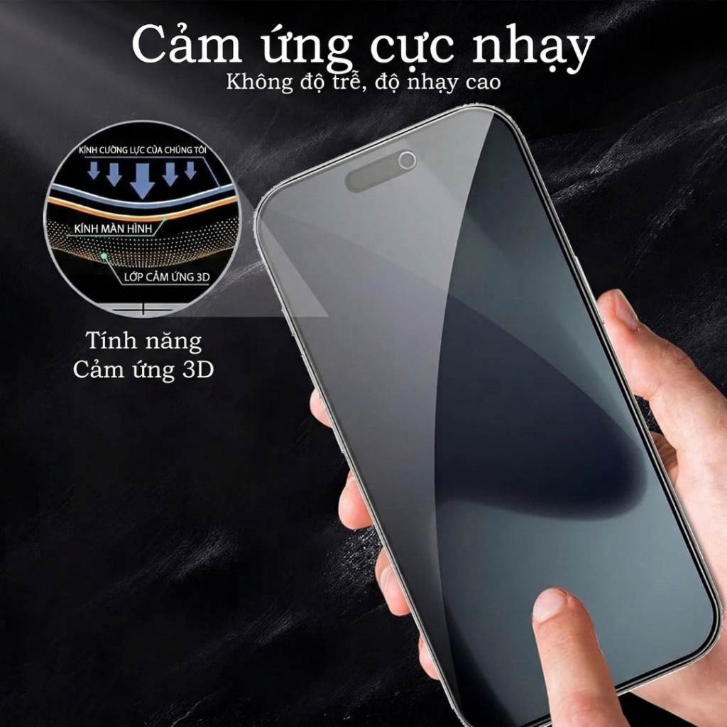 Kính Cường Lực KingKong 3D Full Màn iPhone XR/11/12/13/14/15/16 Pro Max/Plus – 9H Chống Trầy Xước