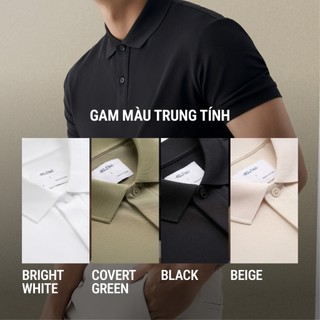[🔥HOT] Áo Polo Trơn Tay Ngắn Co Giãn Thoáng Mát Form Fitted - Routine 10S26POL032