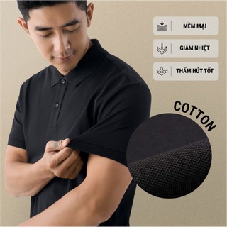 [🔥HOT] Áo Polo Trơn Tay Ngắn Co Giãn Thoáng Mát Form Fitted - Routine 10S26POL032