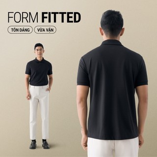 [🔥HOT] Áo Polo Trơn Tay Ngắn Co Giãn Thoáng Mát Form Fitted - Routine 10S26POL032