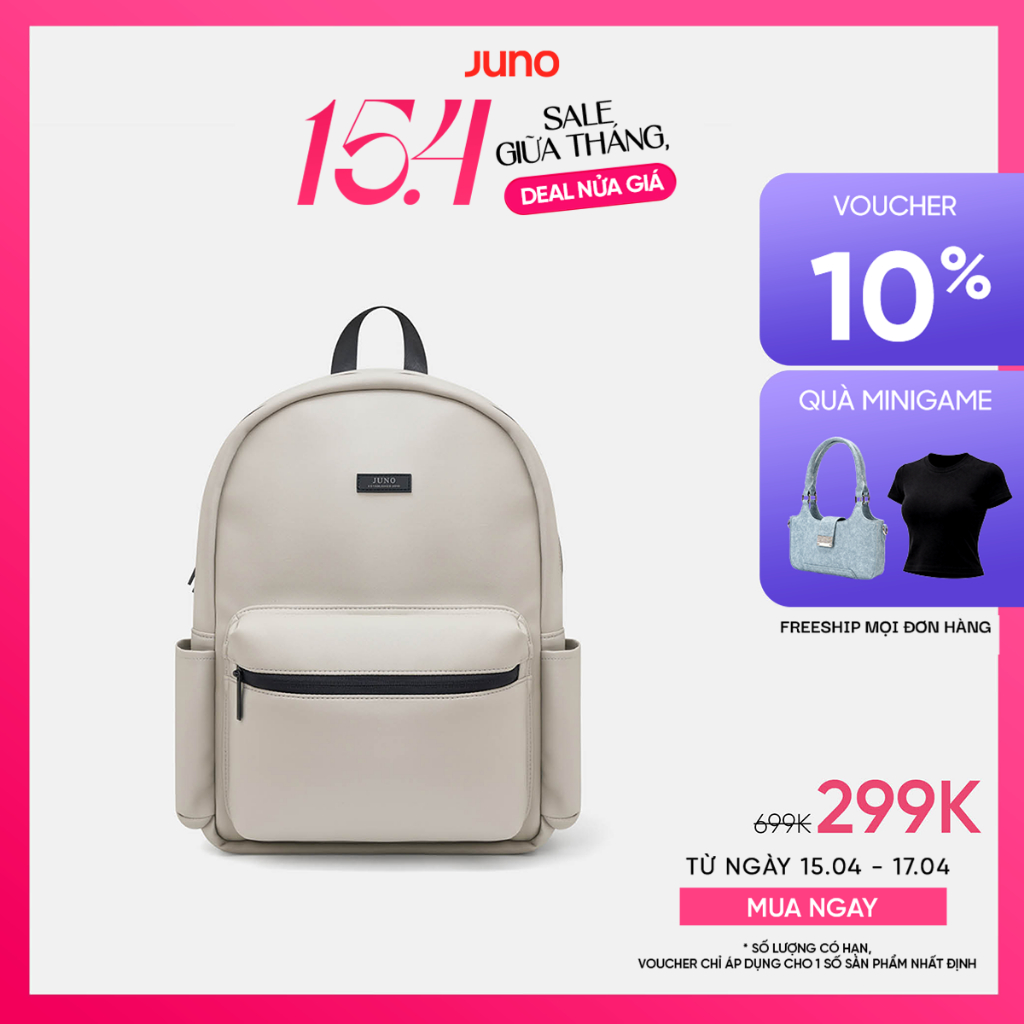 Balo Nữ Thời Trang JUNO Unisex Có Ngăn Đựng Laptop BL173