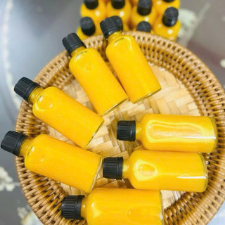 Combo 10 chai thủy tinh đựng gingershot nắp nhựa đen