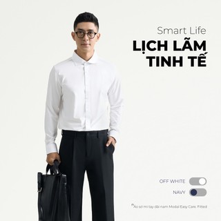 [🔥HOT] Áo Sơ Mi Tay Dài Nam Modal Easy Care Form Fitted - Routine 10S26SHL057