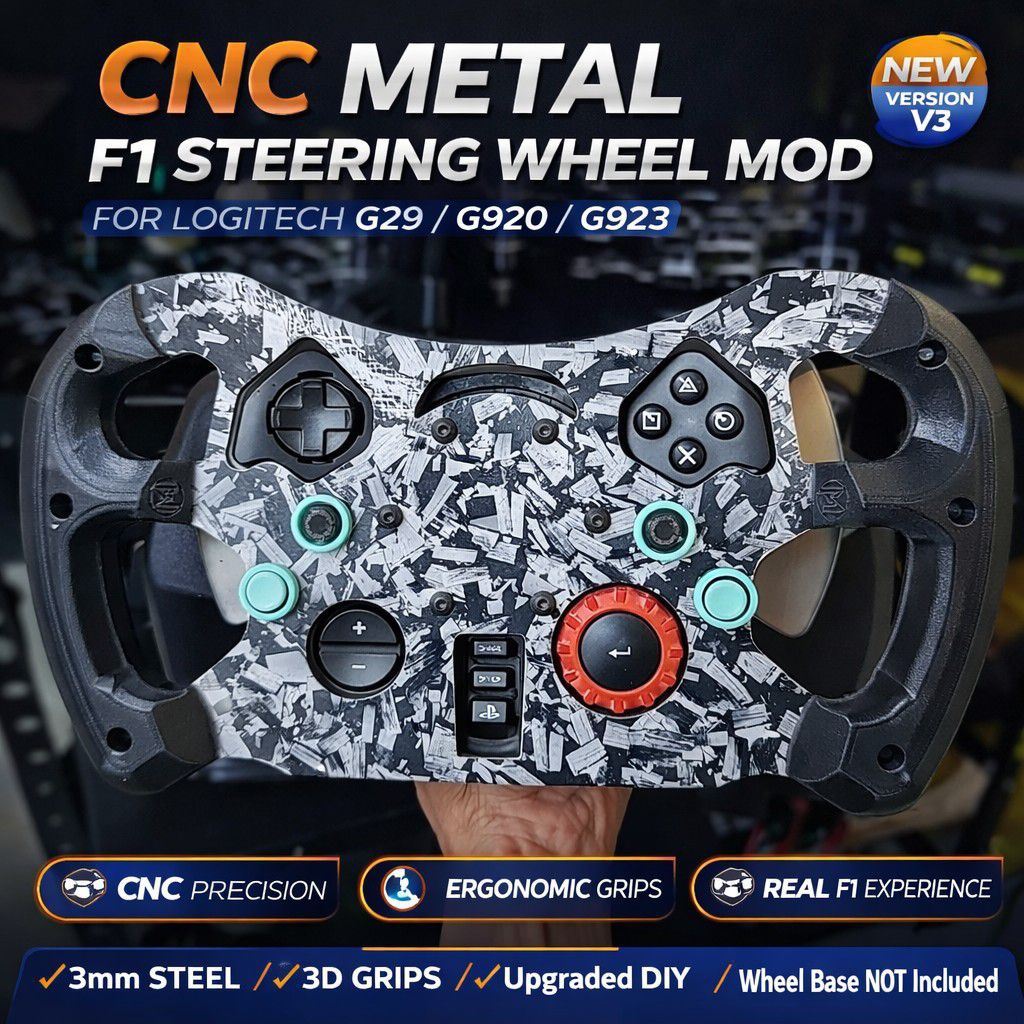 F1 Racing Wheel Mod Logitech G29 G923 G920 Real Sim Upgrade Metal ...