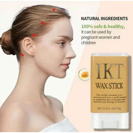 Sáp Vuốt Tóc Con Dạng Thỏi IKT WaxStick Từ Bơ & Sáp Ong Thiên Nhiên Giữ Nếp Tự Nhiên, Không Bết Dính, Sang Trọng