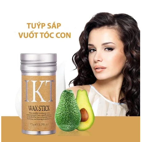 Sáp Vuốt Tóc Con Dạng Thỏi IKT WaxStick Từ Bơ & Sáp Ong Thiên Nhiên Giữ Nếp Tự Nhiên, Không Bết Dính, Sang Trọng