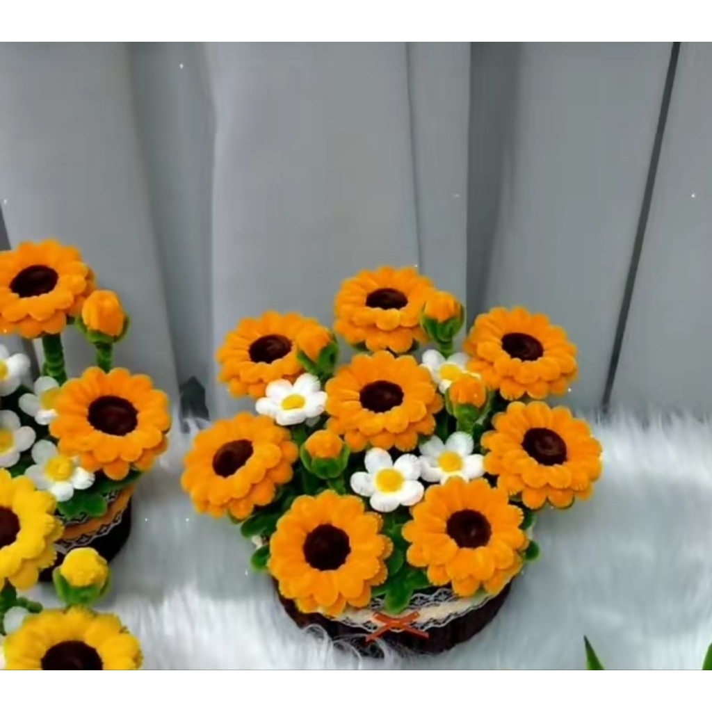 Set Nguyên Liệu Tự Làm Chậu Hoa Kẽm Nhung