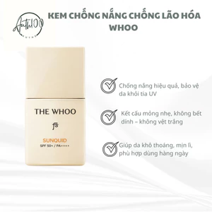 KEM CHỐNG NẮNG CHỐNG LÃO HÓA WHOO GONGJINHYANG SUNQUID UV PROTECTIVE LOTION SPF 50+/PA++++ MINI 13ML