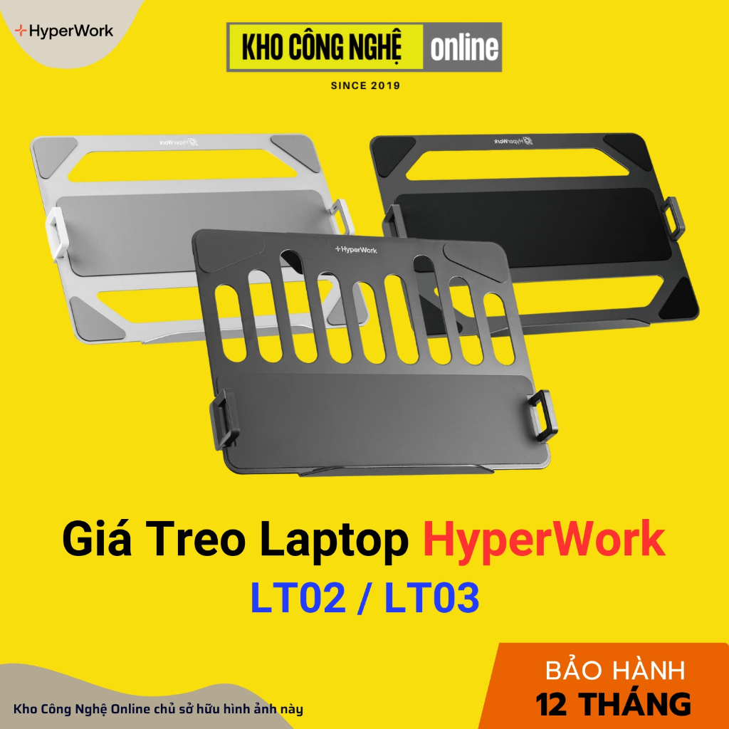 Giá treo laptop HyperWork ngàm VESA LT02 / LT01 G2 chịu tải 17inch 9KG ...