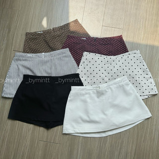 Y2K SKIRT | Chân váy kaki cạp trễ 2 lớp phong cách y2k | Bymintt