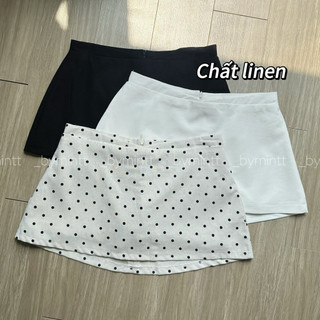Y2K SKIRT | Chân váy kaki cạp trễ 2 lớp phong cách y2k | Bymintt