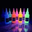 Bộ 8 Màu Phản Quang Nhũ Lọ 20ml/Dây 3ml Kèm 2 Cọ Vẽ Phát Sáng Bằng Đèn UV HUNGACOLOR