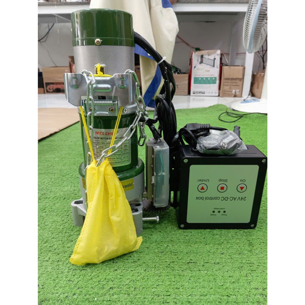 Mô tơ cuốn nice chen 24V 600DC kèm hộp khiển,  tải trọng 600kg dùng làm cửa cuốn, bạt xếp cỡ vừa , nhỏ....