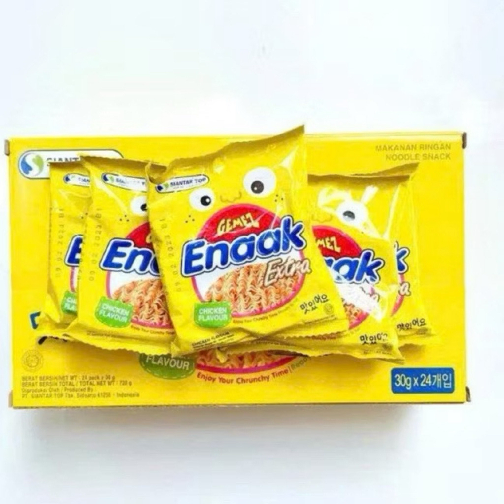 {Hott} Snack Mì Enaak Ăn Liền Cho Bé Vị Gà Truyền Thống (Thùng 24 Gói * 30gr)