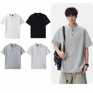 [Cổ Tàu Clean fit] Áo Thun Nam Nữ Cổ Tàu Form Relaxfit Tôn Vai Tôn Dáng Phong Cách Trẻ Trung