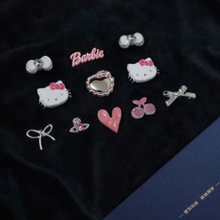 Set Charm Kitty Barbie Cao Cấp Đính Đá – Thiết Kế Tinh Xảo Sang Trọng Phong Cách Tiểu Thư Luxury Trang Trí Dép Xinh