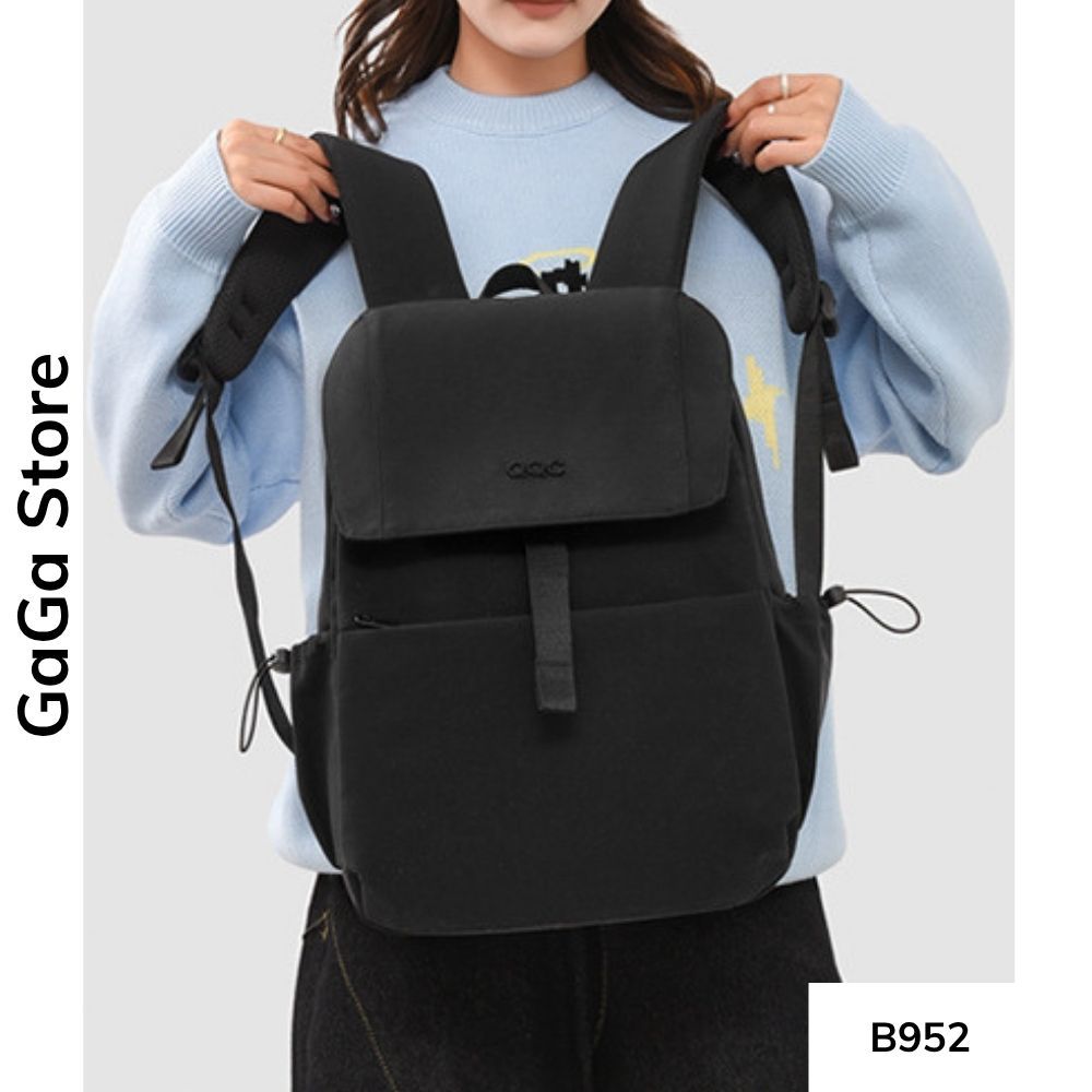 Balo unisex đi học nhiều ngăn đơn giản phong cách Ulzzang cho học sinh các cấp B952 gagastore