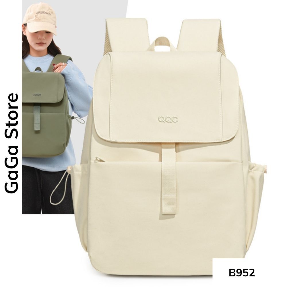 Balo unisex đi học nhiều ngăn đơn giản phong cách Ulzzang cho học sinh các cấp B952 gagastore