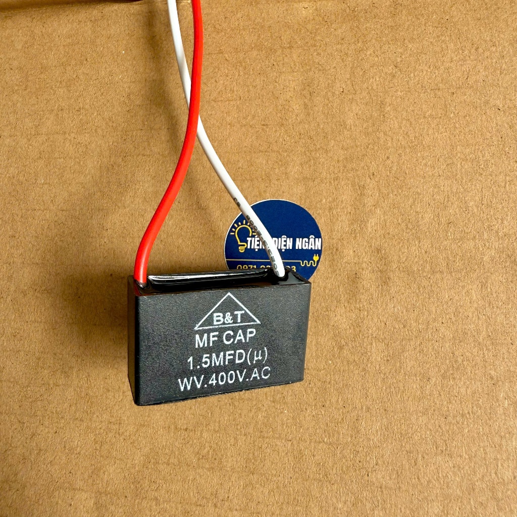 Tụ quạt điện 400VAC 50/60Hz - 1.5uf/ 2uf / 2.5uf / 3uf / 4uf / 5uf.
