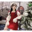 Đầm nhung bé gái phối tay voan nơ phong cách tiểu thư Hàn Quốc dịu dàng cho mẹ và bé diện Noel lễ hội
