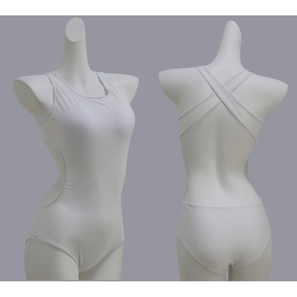 Bodysuit Nữ Dáng Ôm Sát Nách Cao Phối Hông Gợi Cảm