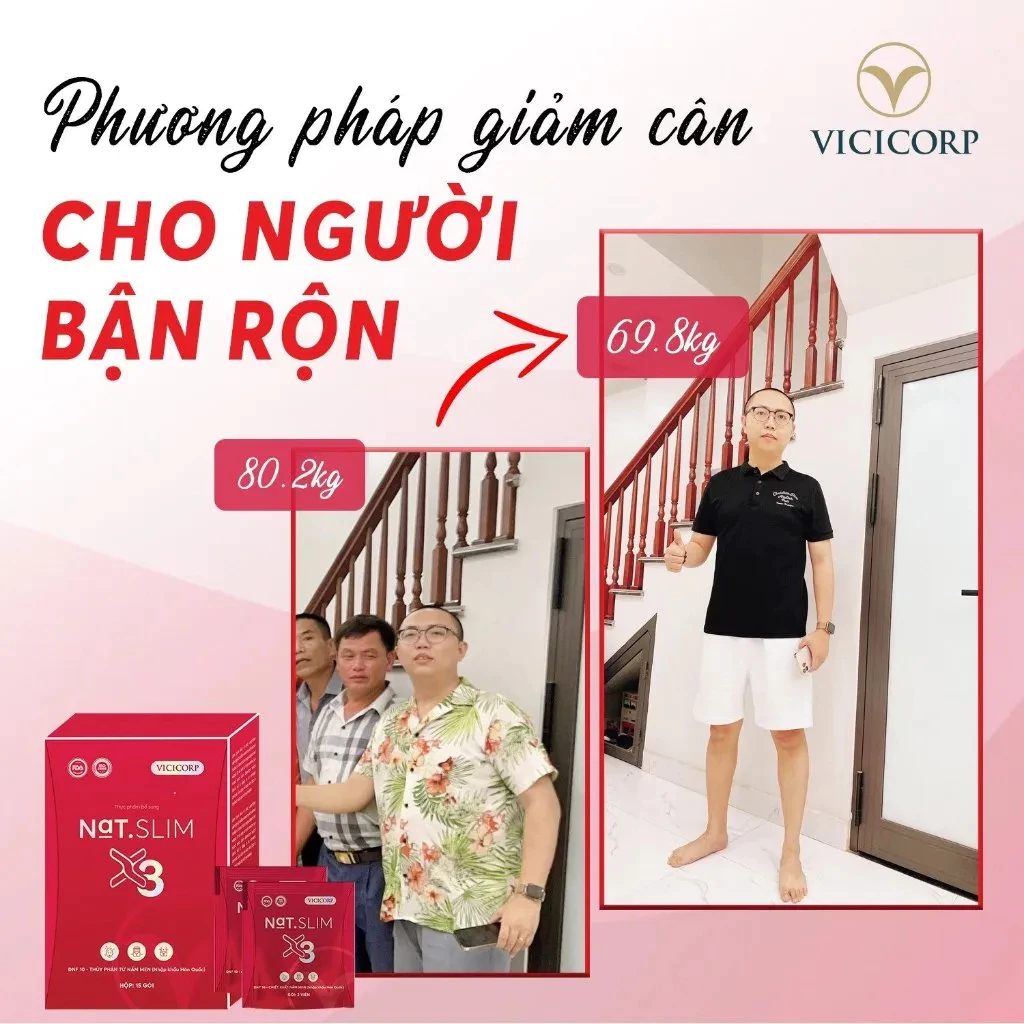 Giảm Cân NAT SLIM X3 Chính Hãng Giúp Giảm Cân An Toàn 2-3 Kg Sau 15 Ngày Sử Dụng