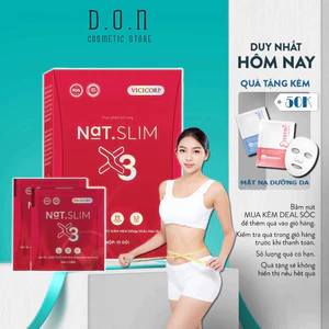 Giảm Cân Tự Nhiên NAT SLIM X3 Hỗ Trợ Đốt Mỡ Bụng Giảm Mỡ An Toàn Hộp 30 Viên