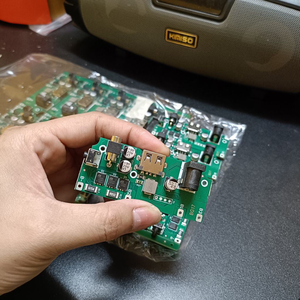 com bo vỏ & mạch SAM thay thế pin áo điều hòa hệ 3s 18650 và 21700