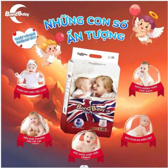 TÃ BỈM BONBABY CHO BÉ - Chống Hăm,Chống Tràn, Không Gây Kích Ứng - ĐỦ SIZE