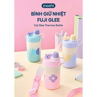 Bình Giữ Nhiệt Fuji Glee Inochi 580ml - Inox 316 Có Ống Hút Giữ Nóng Lạnh 6H+ Dây Đeo Tiện Lợi