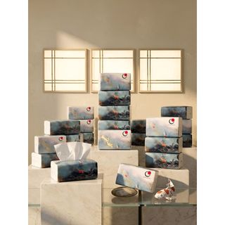 Combo 20 gói khăn giấy rút cao cấp để bàn Chieko - 4 lớp - 240 tờ (60 rút)