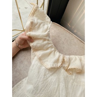 Siêu phẩm váy tay cánh tiên mặc được 2 dáng dành cho chị em mặc đi chơi du lịch bồng bềnh tiểu thư - Baotrang.clothes