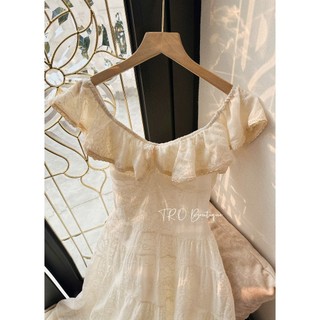Siêu phẩm váy tay cánh tiên mặc được 2 dáng dành cho chị em mặc đi chơi du lịch bồng bềnh tiểu thư - Baotrang.clothes