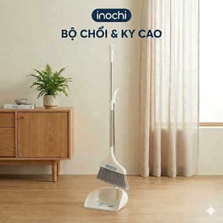 Bộ chổi và ky cao Inochi màu Trắng sữa