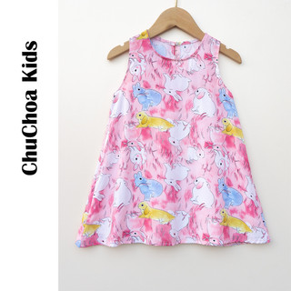 Váy Lanh bé gái, Đầm Lanh bé gái sát nách dáng suông ChuChoaKids [VBC24]