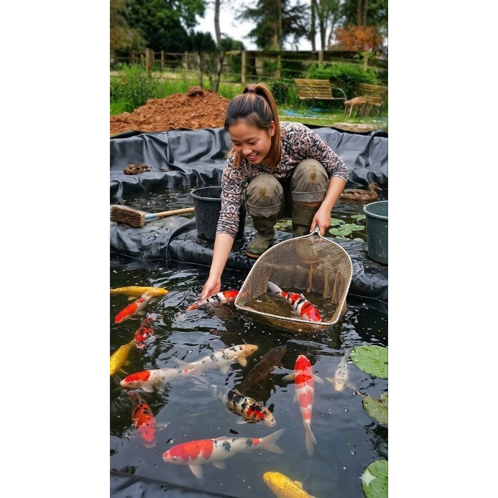 Tấm bạt hdpe dầy 0,5mm, lót ao hồ sông suối, nuôi ốc ếch cá
