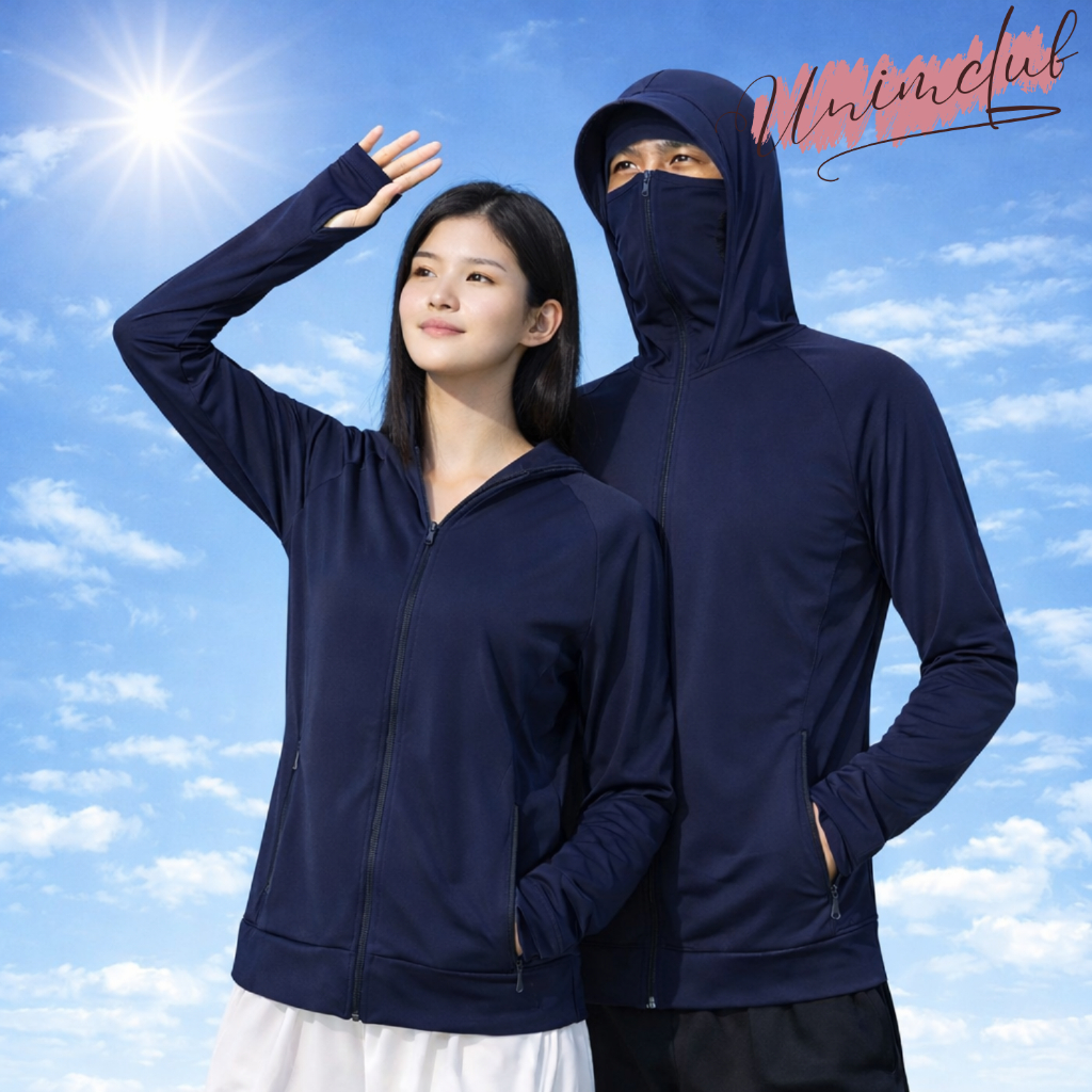 [Siêu Tốc]Áo Chống Nắng 2 Lớp Unisex UNIM Ngừa Tia UV SPF50 Chất Kim Cương Thông Hơi Tản Nhiệt Làm Mát Khóa Kéo Kín Mặt