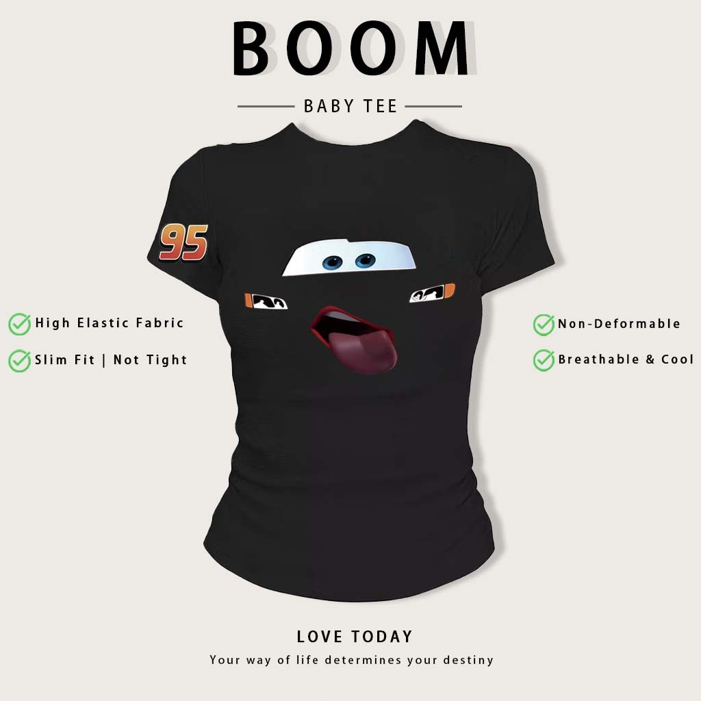 COD BOOM🔥 Áo Baby Tee Nữ Ôm Body-Áo Thun Ngắn Tay Y2K In Hình Phong Cách Mới Mùa Hè, Ôm Cổ Tròn Hàng Đầu Hợp Kiểu Mỹ #16