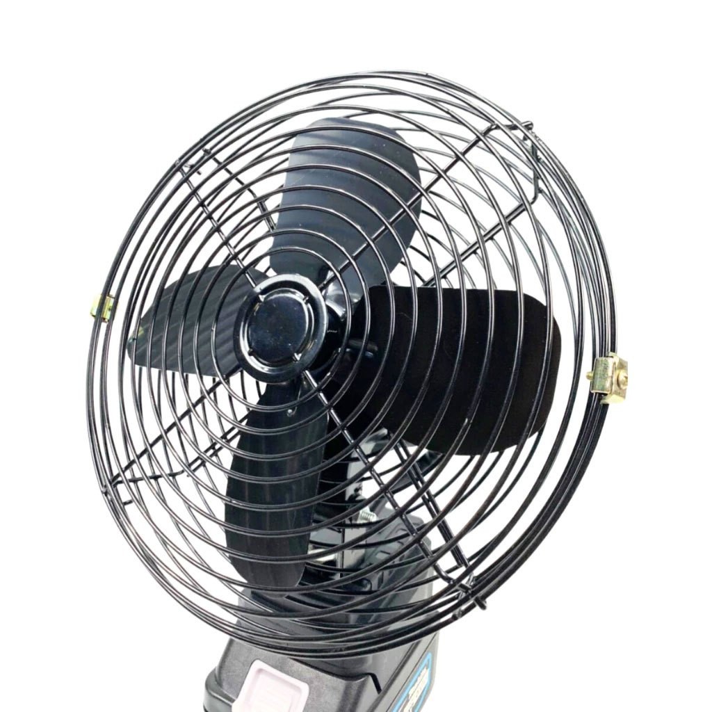 Quạt Tích Điện Lồng Sắt Makita, Đế Pin 21V - 2 Mức Gió, Sử Dụng 12-18 Tiếng, Kích Thước 8 Inch, Tiện Lợi, Dễ Dùng, Hót