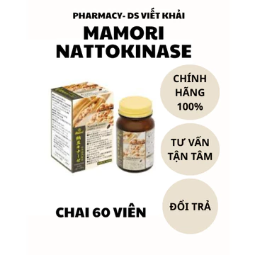 THỰC PHẨM BẢO VỆ SỨC KHOẺ HỖ TRỢ PHÒNG NGỪA ĐỘT QUỴ NATTOKINASE HỘP 60 VIÊN