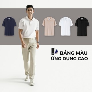 [🔥HOT] Áo Polo Nam Trơn Ngắn Tay Trơn Form Fitted - Routine 10S25POL024R2