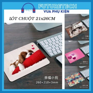 Pad chuột tấm lót chuột máy tính cún mèo nhiều hình cute kích thước 21x26cm nhỏ gọn chống trơn
