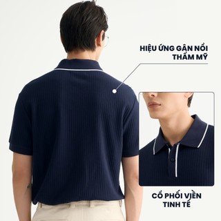 [🔥HOT] Áo Polo Tay Ngắn Nam Phối Cổ Form Fitted - Routine 10F25POL016