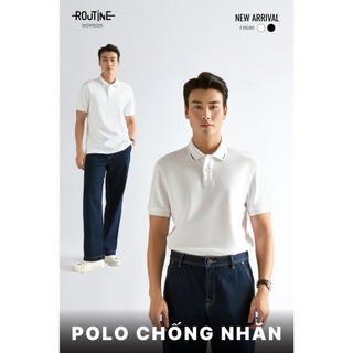 [🔥HOT] Áo Polo Tay Ngắn Phối Cổ Form Fitted - Routine 10F24POL029